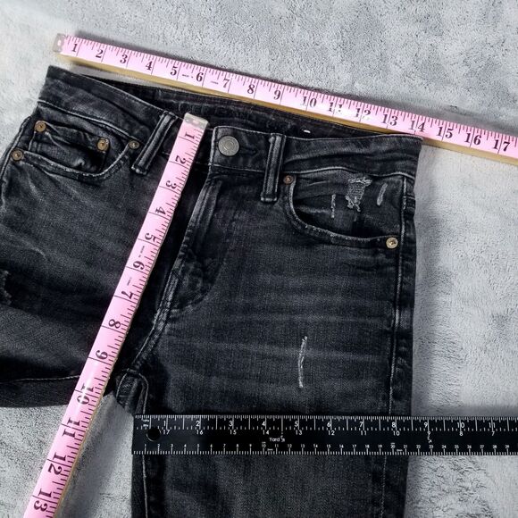 American eagle Jeans Skinny Mens 28×28 Black Athletic - Picture 4 of 12